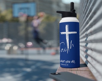 Faith Stainless Steel Water Bottle Navy