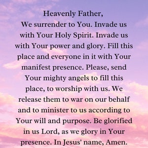 6 Printable Power Prayer Posters (Download Now) - Etsy