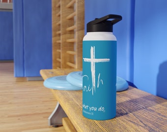 Faith Stainless Steel Water Bottle Turquoise