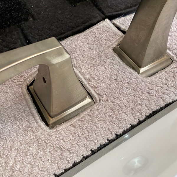 Sink Splash Mat 3 Holes Etsy