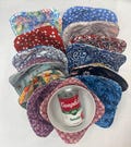 Reversible Bowl Cozy:-Reusable Fabric Bowl for Kids,Friendly Snack Holder,Washable Toddler Bowl