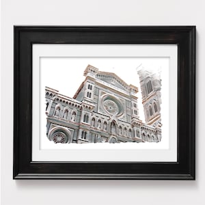 Duomo Cathedral Florence, Italy (Matted Print) | European Art | Italian Photography | Living Room Decor | Classic Wall Art | Fine Art Print