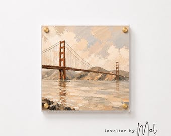 Golden Gate Bridge Painting Print | San Francisco Art | San Fran Artwork | Crissy Field