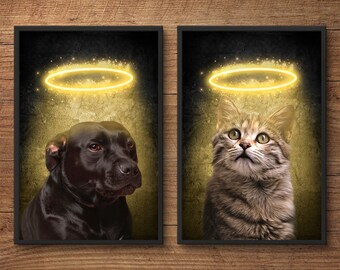 Keepsake pet portrait as a memory cat portrait dog portrait pet portrait digital pet dog cat horse remembrance