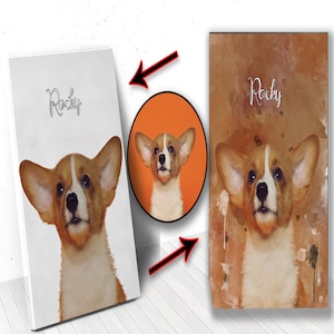 Pet Portrait in Oil Paints Pet Portrait Animal Portrait Cat Portrait Dog Portrait Personalized Portrait Horse Portrait Digital
