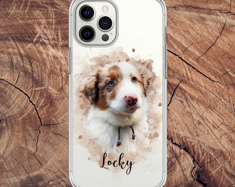 Pet Phone Case Portrait Animal Portrait iPhone 17 Pro Max, 15, 14, Samsung S26 S25 Plus Phone Case Cover for iPhone & Samsung Galaxy and more.