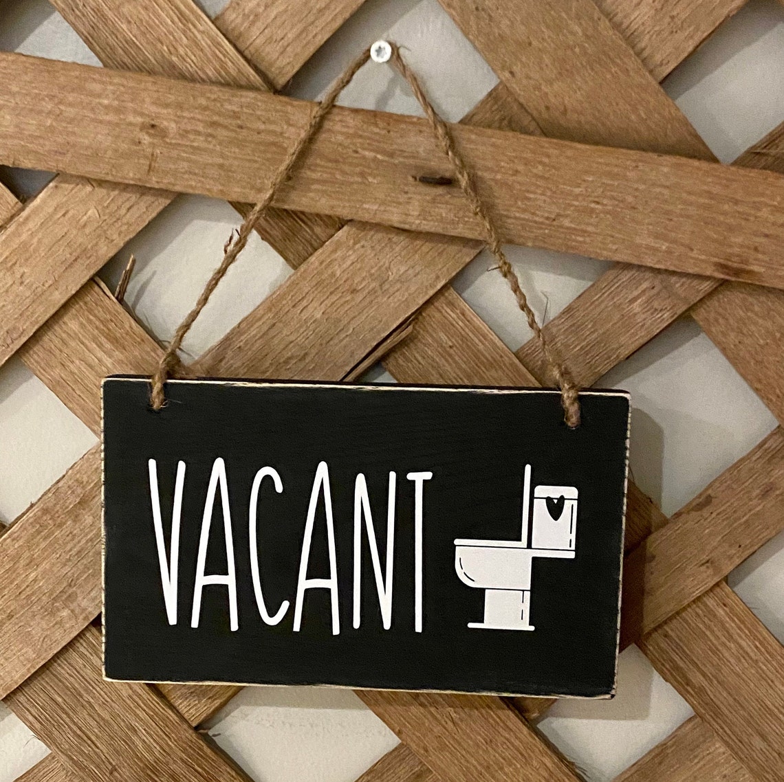 Occupied Sign for Bathroom, Double Sided, Vacancy Sign, Bathroom Door ...