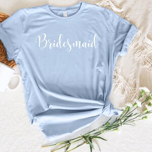 Bridesmaid Shirt, Bridesmaid, Wedding Party Shirt, Bridal Gift, Wedding, Bridal Shower Gift, Bride Tee, Plus Size Unisex Jersey Tee