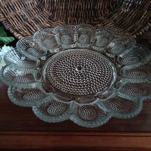 Indiana Glass Deviled Egg Relish Tray