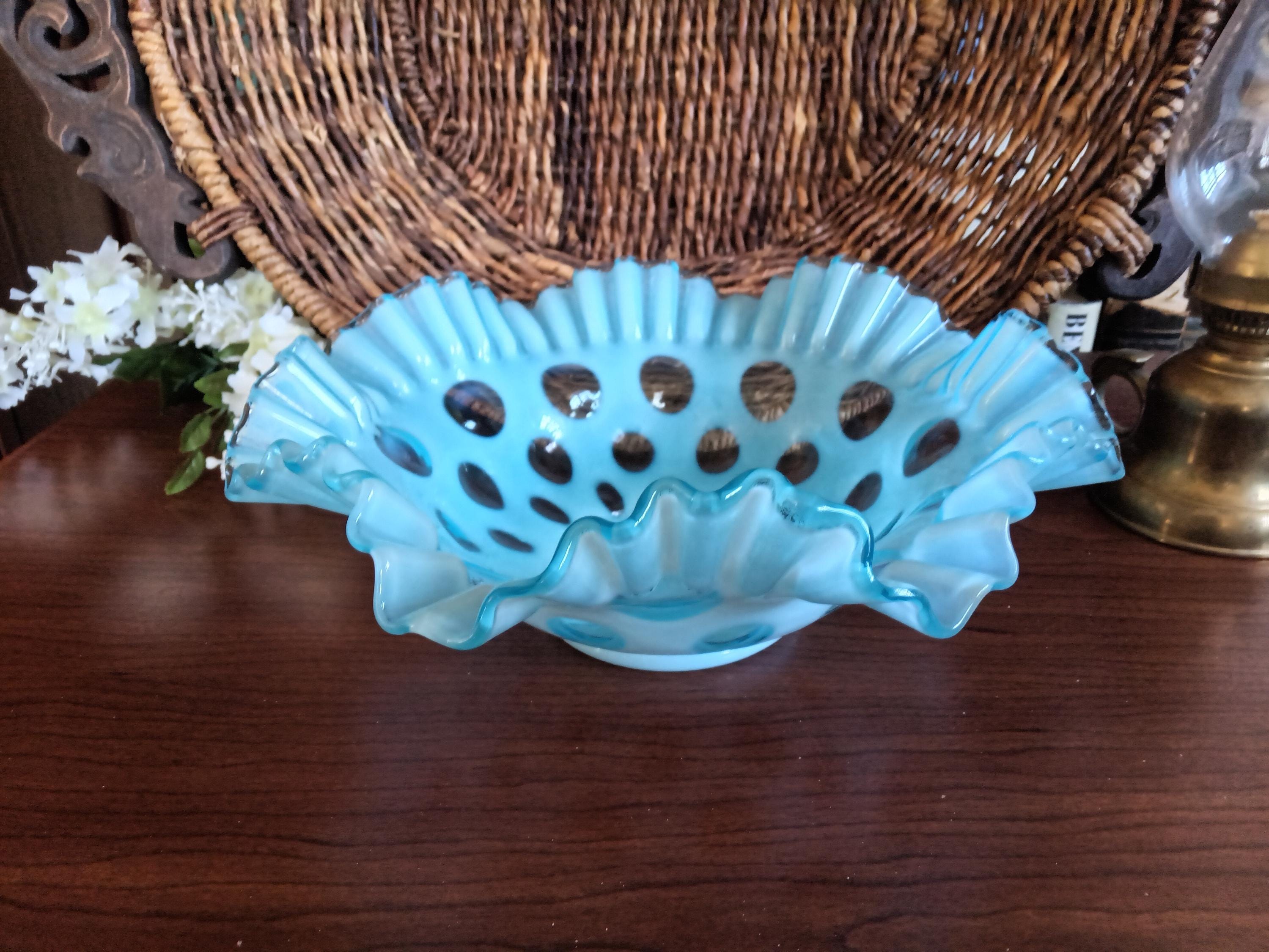 Fenton Blue Bowl - Etsy