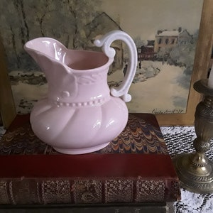 Vintage Lenox Creamer/Vase Blush Pink with Cream Handle