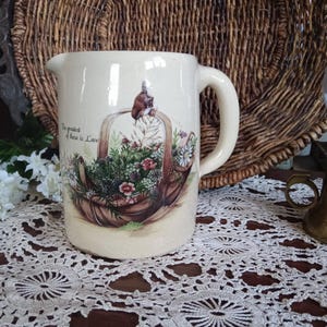 Yesteryears Marshall Texas Hand Turned Pottery Pitcher