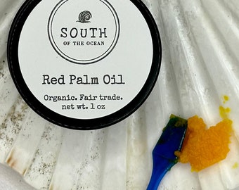 Red Palm Oil in Glass Jar - Organic, Unrefined, Fair trade