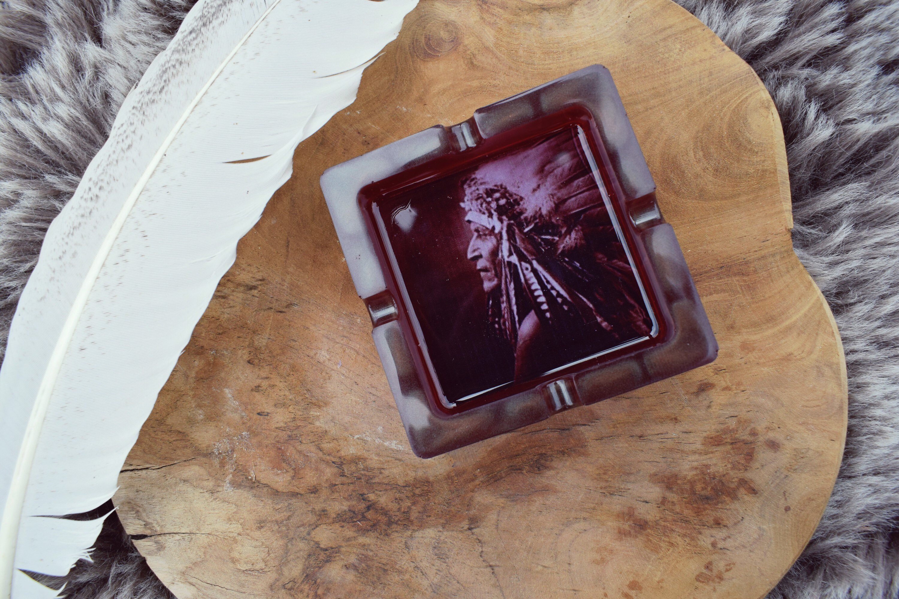 Cendrier Décoratif Amérindien