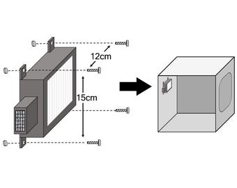 Sistema de filtración de aire recirculante casero