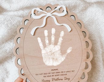 Mother's Day Handprint Plaque | Gifts for Mum | Baby Handprint plaque | Mother's Day Gifts