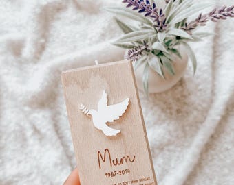 Mother's Day Memorial Candle Holder | Mum Memorial Gifts | Personalised Candle Holder