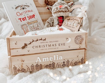 Personalised Christmas Eve Crate - Personalised wooden crate