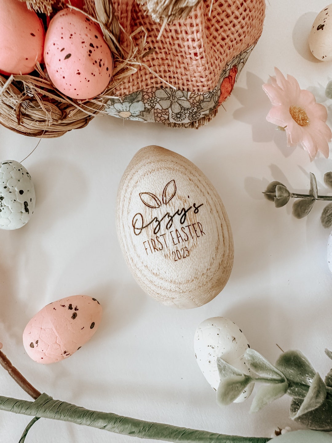 Musical Easter Egg Shakers,Engraved Wooden Egg Shaker,Easter Basket Stuffers,Easter Party Musical Instrument,He Is Risen Egg Shakers For