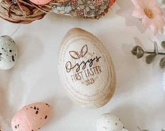 Personalised engraved wooden musical egg | Kids musical instrument | Easter Gift | Wooden egg shaker | Easter Egg | My First Easter egg