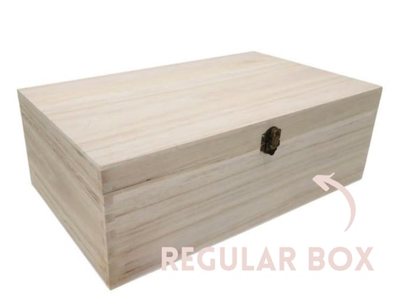 Caja De Recuerdos Personalizada Para Bebé (grande, Arte De Bosque Azul