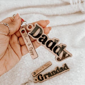 Personalised Father&#39;s Day Key Ring | Father&#39;s Day Gifts | Gifts for Dad & Grandad