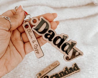 Personalised Father's Day Key Ring | Father's Day Gifts | Gifts for Dad & Grandad
