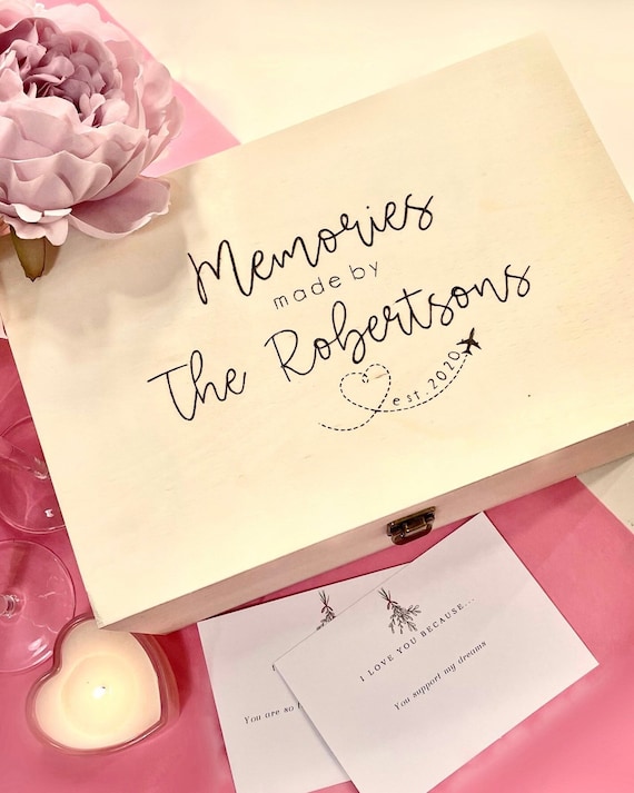 Personalized Wooden Keepsake Box Personalised Memory Box