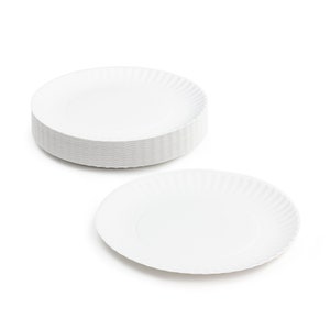The Green Standard 6-Inch Paper Plates Uncoated, White 100 Plates