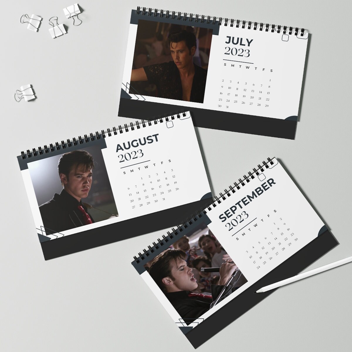 Austin Butler Desk Calendar 2023 Celebrity Calendar Elvis Etsy Canada