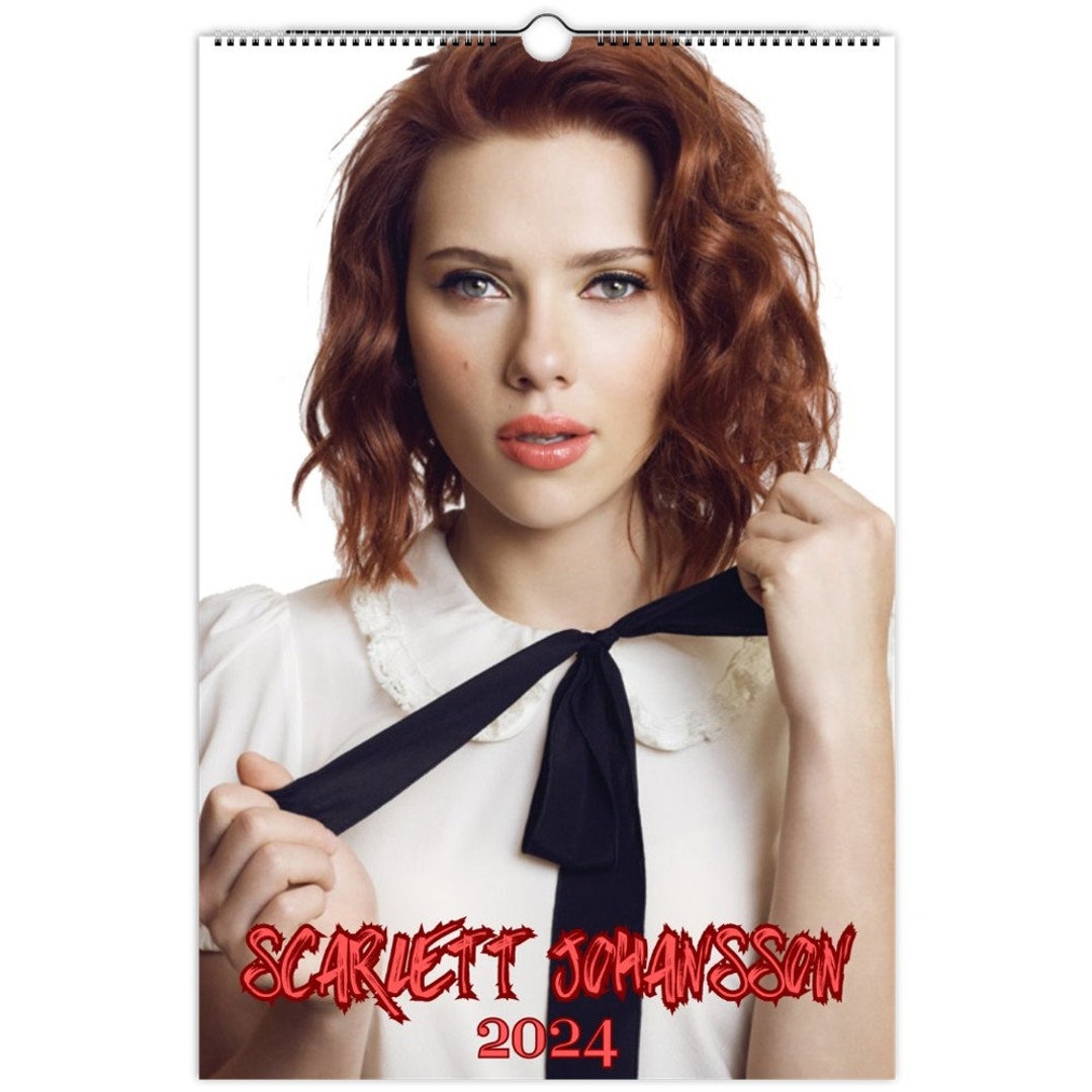 2024 Scarlett Johansson Calendar 2024 Black Widow Calendar Etsy UK