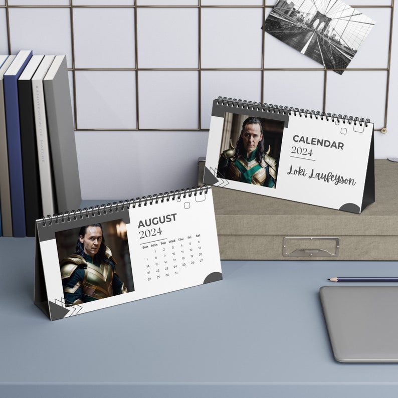 Loki Tom Hiddleston Calendar 2024 Desk Calendars Celebrity Etsy Ireland