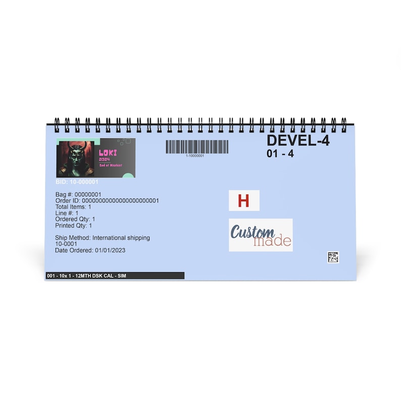 Loki 2024 Tom Hiddleston Calendar 2024 Desk Calendars 2024 Etsy Hong Kong