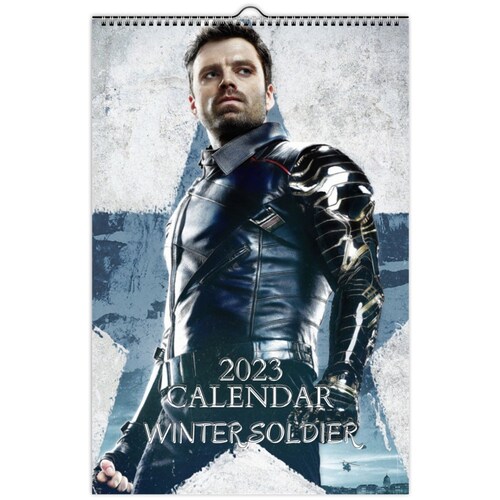 Winter Soldier, Sebastian Stan, Wall calendars 2023, Wall calendars
