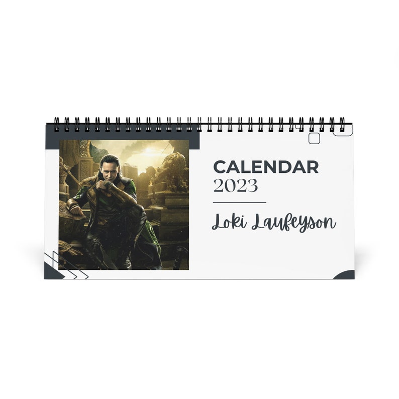 Desk Calendar Loki Tom Hiddleston Desk Calendar 2023 Etsy