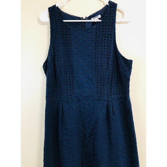 Old Navy Fully Lined Eyelet Lace Fit & Flare Sleeveless Dress, Size 10