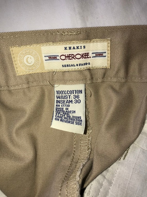 Men's Cherokee Dress Khaki Beige Pants 