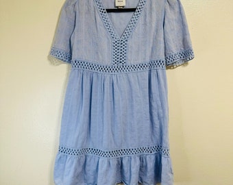 Robe Knox Rose Boho - Dentelle, Broderie, épaules Dénudées, Taille XS - Neuf Avec étiquettes !