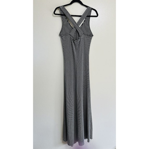 blue dress for baby girl Black + White Chevron Maxi Dress – Tin Roof Vintage main image 1