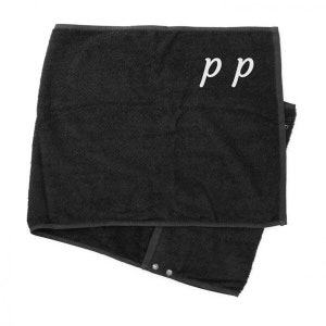 Personalisiertes Fitness-Handtuch Schwarz mit Stick Bild 2