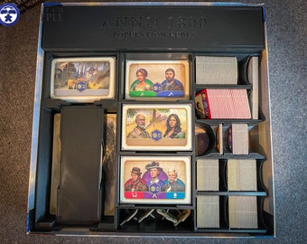 Anno 1800 + Expansion Board Game Organizer Insert (Game NOT Included)