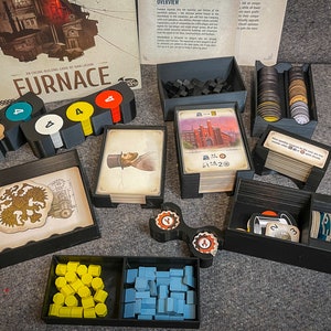 Furnace Board Game Insert/Organizer - fits Interbellum Expansion Components (Game NOT included)