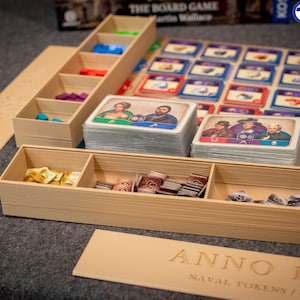 Anno 1800 Board Game Organizer Insert for BASE GAME (Game NOT Included)