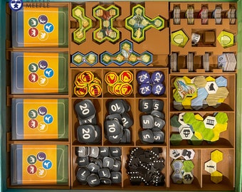 Ark Nova Board Game Organizer - holds Marine Worlds Expansion (Game NOT Included)