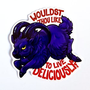 Horror Icon: Black Phillip Vinyl Sticker