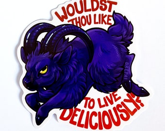 Horror Icon: Black Phillip Vinyl Sticker