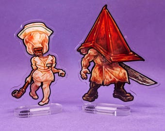 Silent Hill: Bubble Head Nurse & Pyramid Head Wiggly Standees