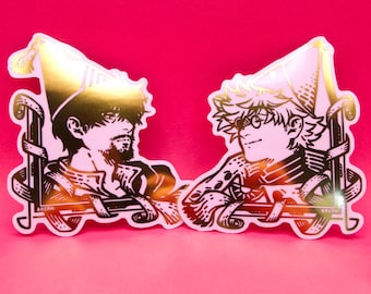 Witch Hat Atelier: Qifrey & Olruggio Gold Foil Vinyl Stickers