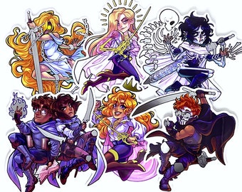 The Locked Tomb Gold/Silver Foil Vinyl Sticker Set