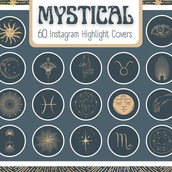 Spiritual highlight cover, Mystical Instagram highlight covers, Celestial highlight covers, Spiritual Instagram, Tarot highlights.